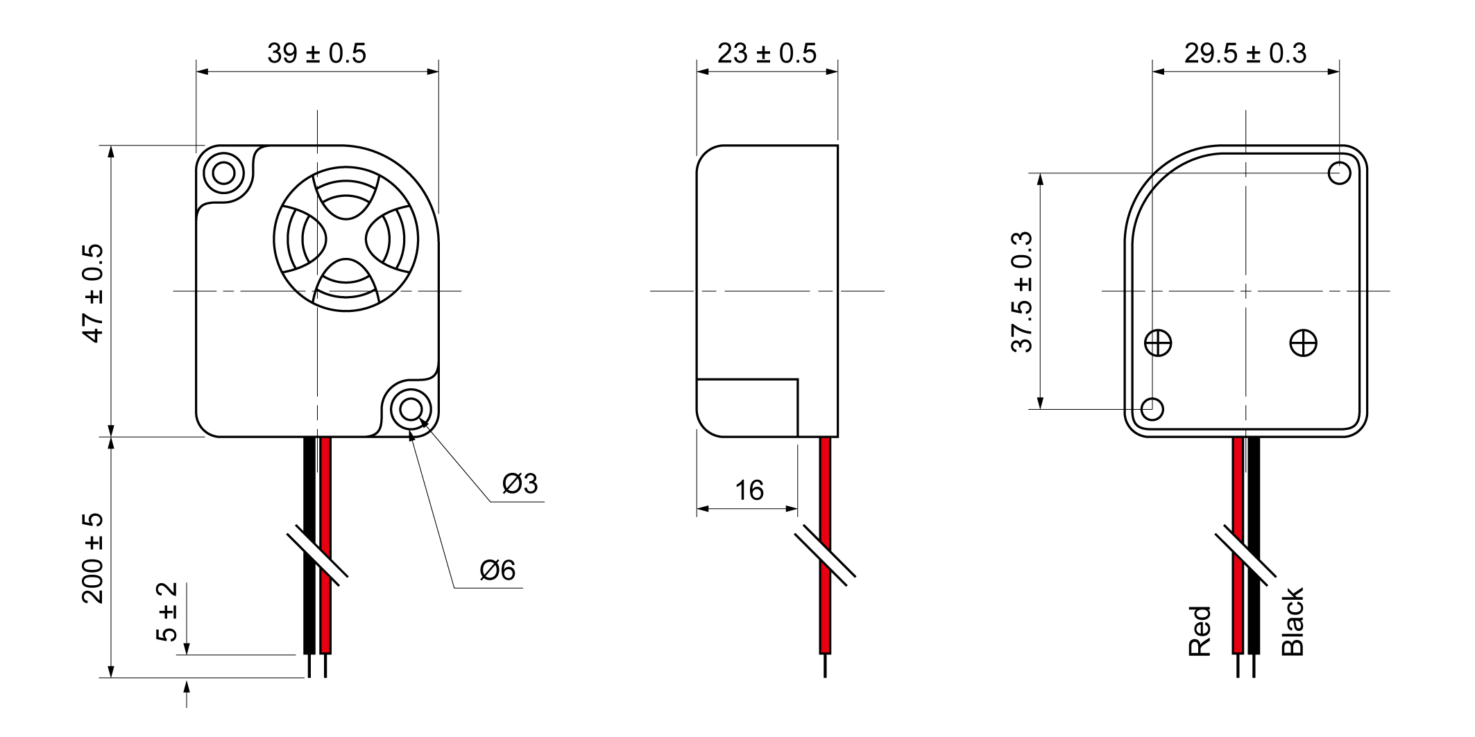 XPB4739A-10.30R24W Mechanical Drawing